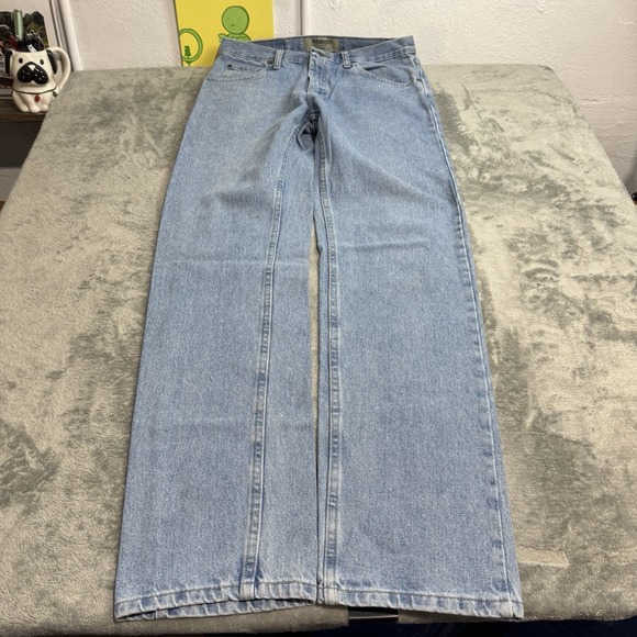 Wrangler Other - VTG Y2K Wrangler Straight Fit Lightwash Denim Jeans Mens 32x34 Western Indie
